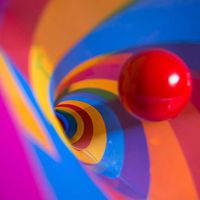 Colored Tunnel balls