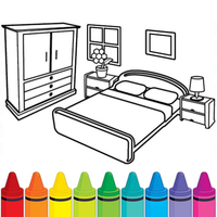 Bedroom Coloring Games