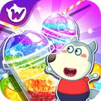 Wolfoo Makes Rainbow Slushy