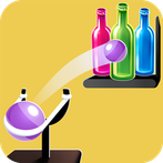 Knock Down Bottles : Slingshot