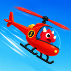 Dinosaur Helicopter Kids Games