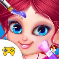 Kids Face Paint In Christmas