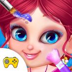 Kids Face Paint In Christmas