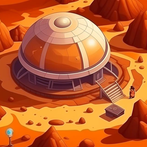 Mars colony. Idle miner empire