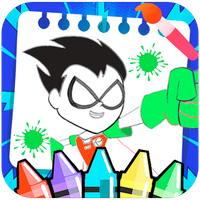 Teen Titans Color Puzzle Games