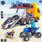 Police ATV Transporter Games