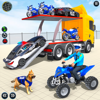 Police ATV Transporter Games