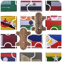 Asian Flags Jigsaw Puzzle