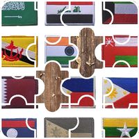 Asian Flags Jigsaw Puzzle