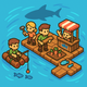 Idle Rafters: Ocean Tycoon