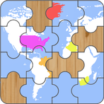 World Map Puzzle Game