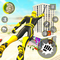 Miami Rope Hero Spider Fight