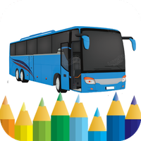 city bus - coloring book