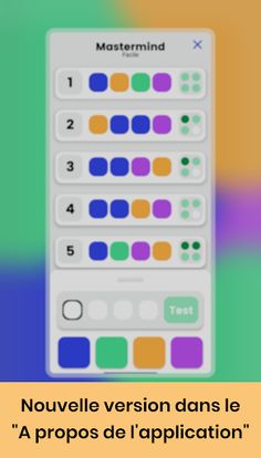 Mastermind game code breaker - Screenshot 3