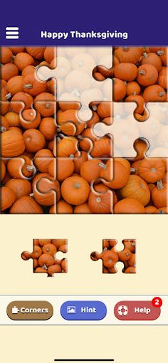 Happy Thanksgiving Puzzle - Screenshot 1