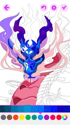 Magic Dragon Coloring Book - Screenshot 2