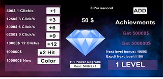 Diamond clicker - Screenshot 1