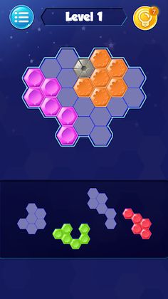 Hexa Block Puzzle - Screenshot 1