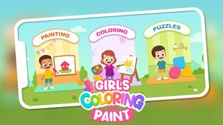 Girls Coloring Games & Paint - Screenshot 1