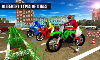 Bike Parking Moto Driving Game - Screenshot 1