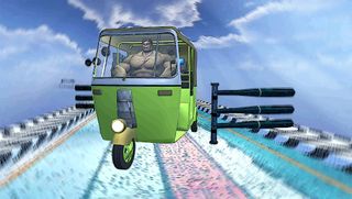 Superhero Rickshaw Mega Stunts - Screenshot 2