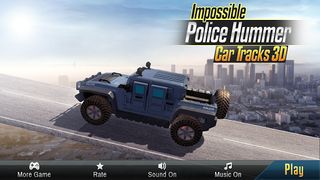 Impossible Police Hummer Car3D - Screenshot 1
