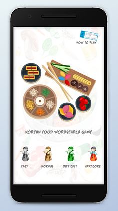 Korean Food Wordsearch Game - Screenshot 1