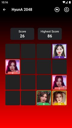 HyunA 2048 Game - Screenshot 3