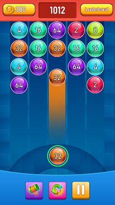 Mballs 2048 Number merge game - Screenshot 1