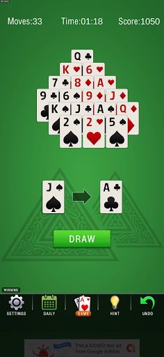 Pyramid Solitaire - Anywhere - Screenshot 3