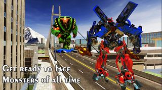 Flying Hero Robot Car Games - Screenshot 3