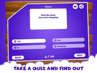 English Grammar Noun Quiz Game - Screenshot 2