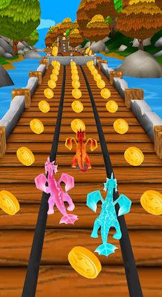 Flying Dino Dragon World Run - Screenshot 2