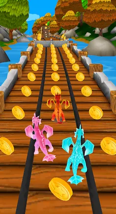 Flying Dino Dragon World Run - Screenshot 2