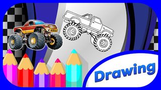 Monster Truck Coloring Book - Screenshot 2