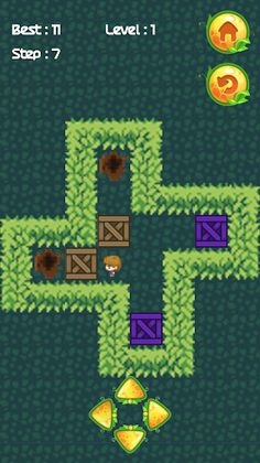 Push Box Garden Puzzle Game - Screenshot 1