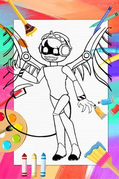 Murder Drones Coloring Book - Screenshot 4