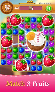 Fruit Candy Juice: Match3 Game - Screenshot 1