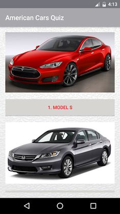 American Cars Quiz - Screenshot 1