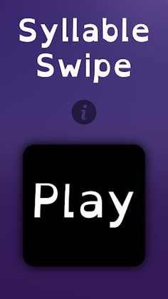 Syllable Swipe - Screenshot 1