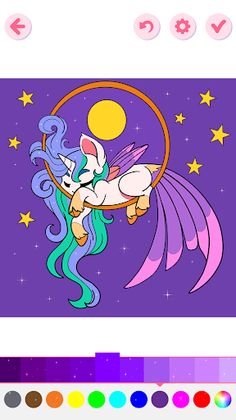 My Little Unicorn Coloring - Screenshot 4