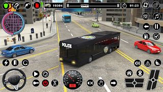 Police Bus Game: US Cops Coach - Screenshot 1