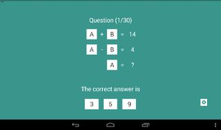 Linear Equation Quiz - Screenshot 3