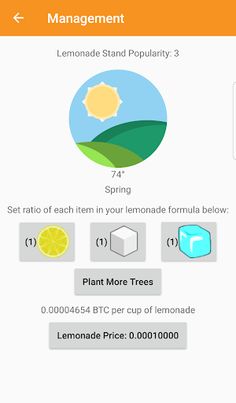 Crypto Lemonade Stand - Screenshot 2