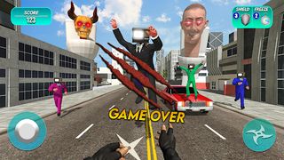 Hero Rope Monster Toilet Games - Screenshot 2