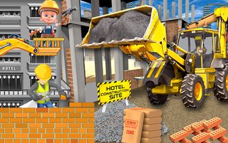 Hotel Construction Truck Game - Screenshot 3
