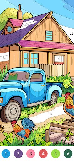 Country Farm Coloring Book - Screenshot 3