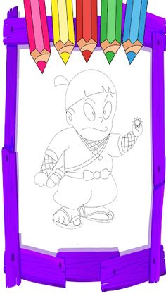 Ninja Hattori : Coloring Book - Screenshot 3