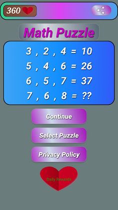 Brain Math Puzzles - Screenshot 1