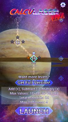 CalcuLASER FREE Math Game - Screenshot 2